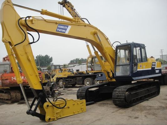 la tonne 0.7m3 SK07 des heures de travail 7425h 18 a utilisé l'excavatrice de Kobelco fournisseur