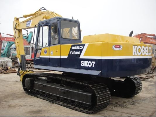 la tonne 0.7m3 SK07 des heures de travail 7425h 18 a utilisé l'excavatrice de Kobelco fournisseur