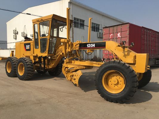 10.3L le déplacement 21000kg Caterpillar 120H a employé la niveleuse de moteur fournisseur