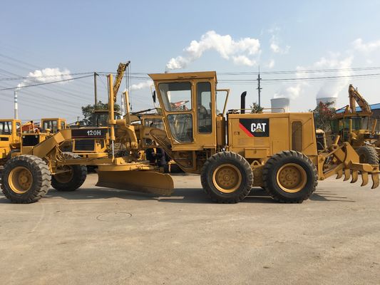 10.3L le déplacement 21000kg Caterpillar 120H a employé la niveleuse de moteur fournisseur