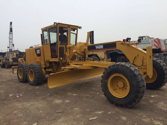 Niveleuses de route de cylindres du temps de travail de Caterpillar 140H 1200h 6 vieilles fournisseur