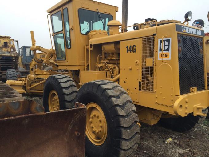 134.2kw Max Power 18440kg Caterpillar 14G a employé la niveleuse de moteur 0
