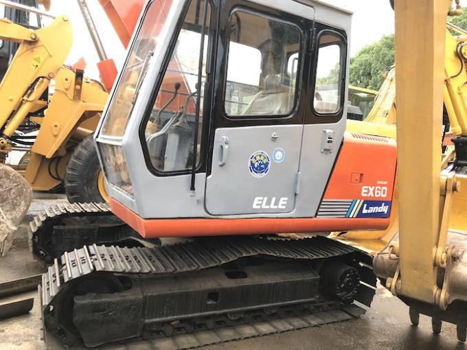 bêcheurs de Hitachi d'occasion de la vitesse 5km/H EX60-1 de 6000kg 0.3CBM 0