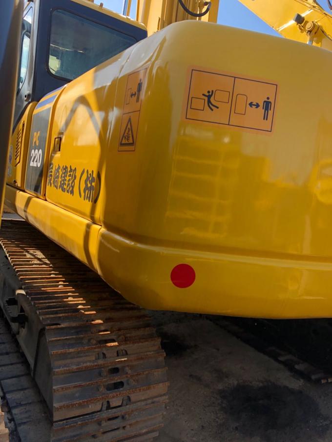 5.5km/H excavatrice utilisée par chenille de la vitesse 107KW PC220-7 KOMATSU 2